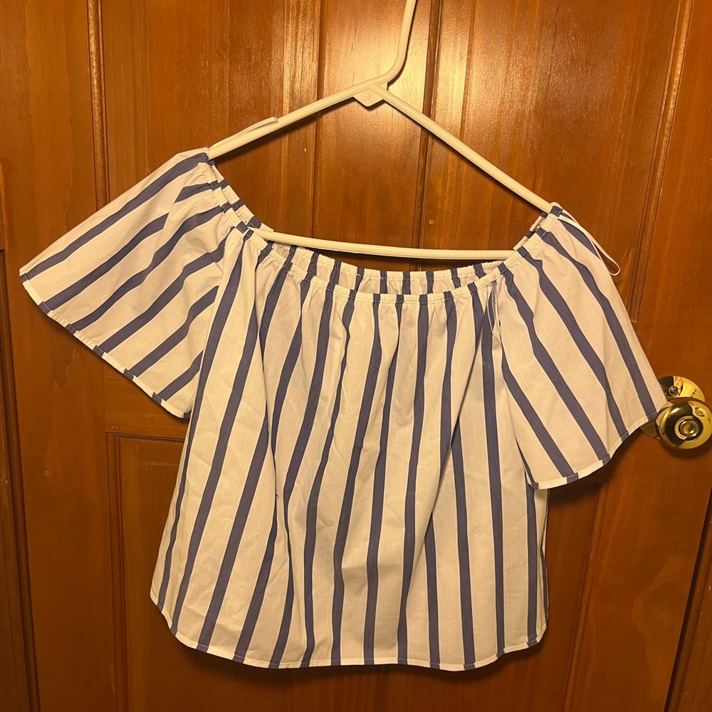 Express off the shoulder shirt